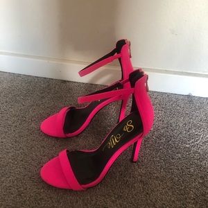 Pink Strappy Stilleto Heels